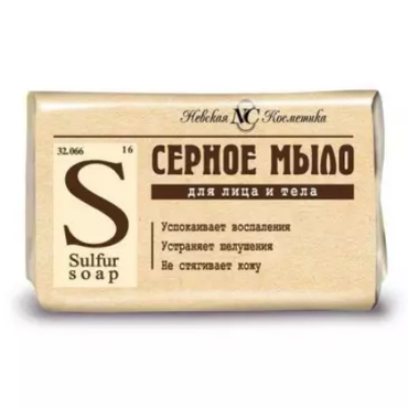 Newskaja kosmetika -  Nevskaya Kosmetika Mydło siarkowe oczyszczające, 90 g